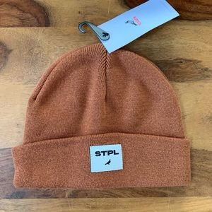 STAPLE Pigeon Brown Beanie